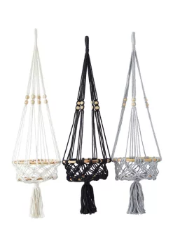 Best deal โ๏ธ Bohemian Cotton Planter - Set of 3 by Monroe Lane ๐