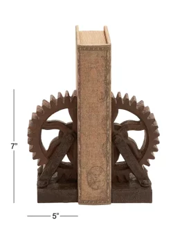 Coupon 🎁 Industrial Polystone Bookends - Set of 2 by Monroe Lane 🧨 -Monroe Lane Sales Belk 20746