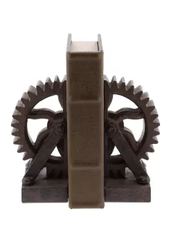 Coupon 🎁 Industrial Polystone Bookends - Set of 2 by Monroe Lane 🧨 -Monroe Lane Sales Belk 20747