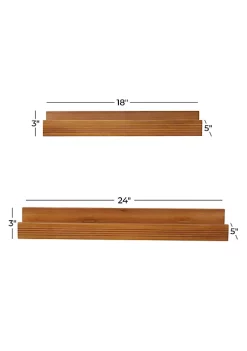 Best reviews of 😀 Modern Wood Wall Shelf - Set of 2 by Monroe Lane 🎁 -Monroe Lane Sales Belk 20752