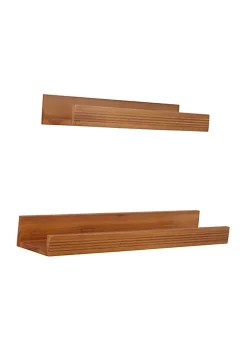 Best reviews of 😀 Modern Wood Wall Shelf - Set of 2 by Monroe Lane 🎁 -Monroe Lane Sales Belk 20753