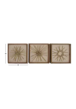 Cheapest 💯 Glam Wood Wall Decor - Set of 3 by Monroe Lane ⭐ -Monroe Lane Sales Belk 20835