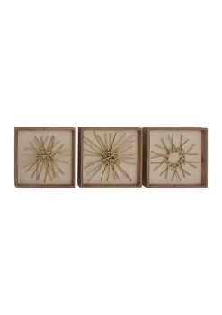 Cheapest 💯 Glam Wood Wall Decor - Set of 3 by Monroe Lane ⭐ -Monroe Lane Sales Belk 20837