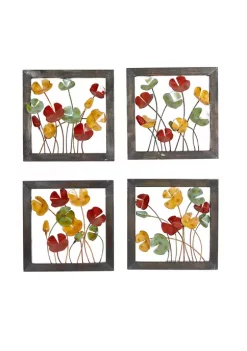 Deals π Traditional Metal Wall Decor - Set of 4 by Monroe Lane π