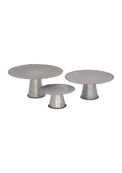 Flash Sale ✨ Farmhouse Metal Cake Stand - Set of 3 by Monroe Lane ✔️