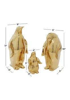 Budget 🤩 Glam Porcelain Sculpture - Set of 3 by Monroe Lane 🥰 -Monroe Lane Sales Belk 20941