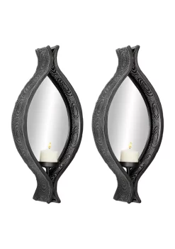 Promo ✔️ Metal Wall Sconce - Set of 2 by Monroe Lane 😉 -Monroe Lane Sales Belk 20956