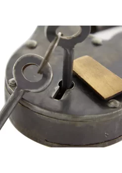 Cheap ✔️ Vintage Brass Lock And Key by Monroe Lane 🥰 -Monroe Lane Sales Belk 20971