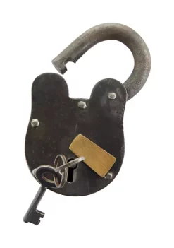 Cheap ✔️ Vintage Brass Lock And Key by Monroe Lane 🥰 -Monroe Lane Sales Belk 20973