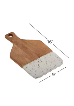 Wholesale ⭐ Contemporary Mango Wood Cutting Board by Monroe Lane 😉 -Monroe Lane Sales Belk 20999