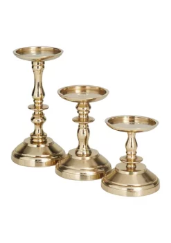 Best reviews of 🧨 Traditional Aluminum Candle Holder - Set of 3 by Monroe Lane ⭐ -Monroe Lane Sales Belk 21