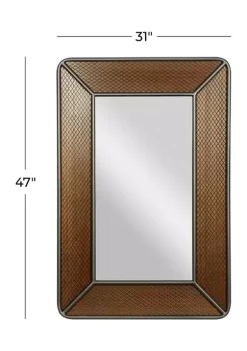 New ⭐ Industrial Wood Wall Mirror by Monroe Lane 👏 -Monroe Lane Sales Belk 21039