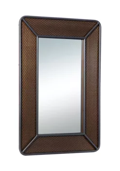 New ⭐ Industrial Wood Wall Mirror by Monroe Lane 👏 -Monroe Lane Sales Belk 21040