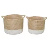Deals 😉 Contemporary Seagrass Storage Basket - Set of 2 by Monroe Lane 😀