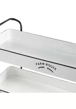 New ✨ Farmhouse Metal Storage Cart by Monroe Lane 🎁 -Monroe Lane Sales Belk 21050