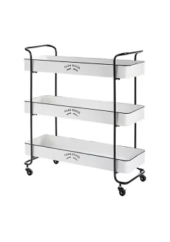 New ✨ Farmhouse Metal Storage Cart by Monroe Lane 🎁 -Monroe Lane Sales Belk 21052