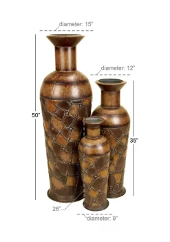 Best reviews of 🧨 Rustic Metal Vase - Set of 3 by Monroe Lane 🧨 -Monroe Lane Sales Belk 2112