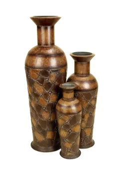Best reviews of 🧨 Rustic Metal Vase - Set of 3 by Monroe Lane 🧨 -Monroe Lane Sales Belk 2113