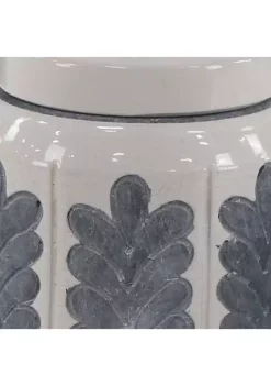 Cheapest 💯 Country Ceramic Decorative Jars - Set of 2 by Monroe Lane ✔️ -Monroe Lane Sales Belk 21136