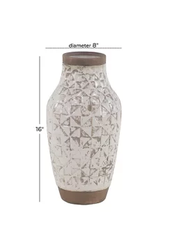 Flash Sale 🥰 Coastal Ceramic Vase by Monroe Lane ✨ -Monroe Lane Sales Belk 21175