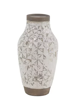 Flash Sale 🥰 Coastal Ceramic Vase by Monroe Lane ✨ -Monroe Lane Sales Belk 21176
