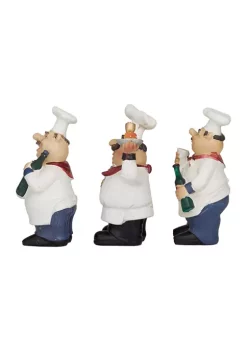 Outlet ⭐ Traditional Polystone Sculpture - Set of 3 by Monroe Lane 💯 -Monroe Lane Sales Belk 21241