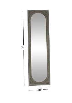 Best Pirce ❤️ Bohemian Wood Floor Mirror by Monroe Lane 👏 -Monroe Lane Sales Belk 21264