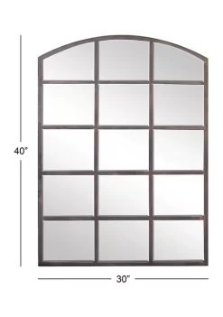 Discount ✔️ Industrial Metal Wall Mirror by Monroe Lane 🛒 -Monroe Lane Sales Belk 21268