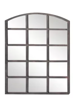 Discount ✔️ Industrial Metal Wall Mirror by Monroe Lane 🛒 -Monroe Lane Sales Belk 21269