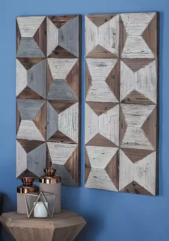 Best Pirce 💯 Farmhouse Wood Wall Decor - Set of 2 by Monroe Lane 🛒 -Monroe Lane Sales Belk 21289