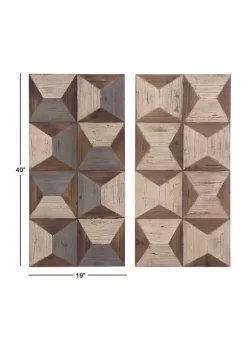 Best Pirce 💯 Farmhouse Wood Wall Decor - Set of 2 by Monroe Lane 🛒 -Monroe Lane Sales Belk 21290