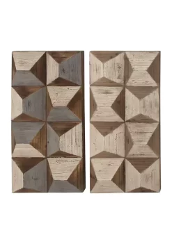 Best Pirce 💯 Farmhouse Wood Wall Decor - Set of 2 by Monroe Lane 🛒 -Monroe Lane Sales Belk 21291