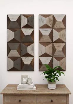 Best Pirce 💯 Farmhouse Wood Wall Decor - Set of 2 by Monroe Lane 🛒 -Monroe Lane Sales Belk 21292