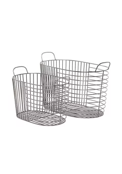 Wholesale 🥰 Contemporary Metal Storage Basket - Set of 2 by Monroe Lane 😀 13 Wholesale 🥰 Contemporary Metal Storage Basket - Set of 2 by Monroe Lane 😀 -Monroe Lane Sales Belk 21339