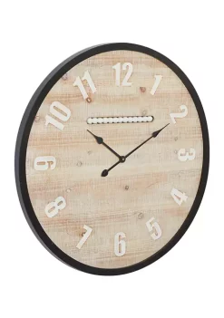 Top 10 👏 Farmhouse Wood Wall Clock by Monroe Lane 🎉 -Monroe Lane Sales Belk 21355