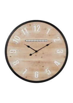 Top 10 👏 Farmhouse Wood Wall Clock by Monroe Lane 🎉 -Monroe Lane Sales Belk 21356