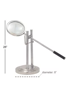 Best Pirce ⌛ Traditional Aluminum Magnifying Glass by Monroe Lane 🔔 -Monroe Lane Sales Belk 21374