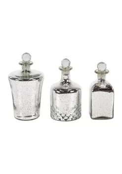 Buy 🤩 Glam Glass Decorative Jars - Set of 3 by Monroe Lane 🔔