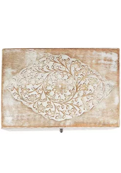 Coupon ✨ Coastal Mango Wood Box - Set of 3 by Monroe Lane 👍 -Monroe Lane Sales Belk 21413