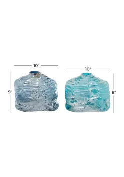Flash Sale ✨ Contemporary Glass Vase - Set of 2 by Monroe Lane 🥰 -Monroe Lane Sales Belk 21419