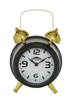 Deals 😀 Traditional Stainless Steel Clock by Monroe Lane ⌛ -Monroe Lane Sales Belk 21482