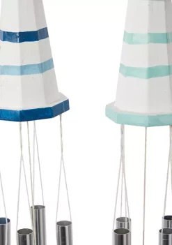 Brand new 🔥 Coastal Wood Windchime - Set of 2 by Monroe Lane 🎁 -Monroe Lane Sales Belk 21485