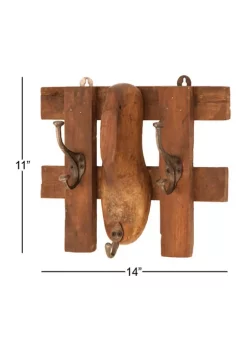 Promo ✔️ Mango Wood Vintage Wall Hook by Monroe Lane 🛒 -Monroe Lane Sales Belk 21514