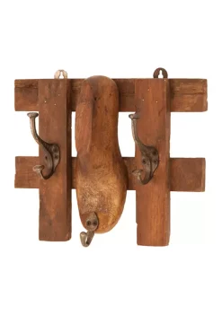 Promo ✔️ Mango Wood Vintage Wall Hook by Monroe Lane 🛒 -Monroe Lane Sales Belk 21515