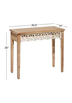 Outlet 🌟 Farmhouse Wood Console Table by Monroe Lane 🛒 -Monroe Lane Sales Belk 21542