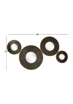 Best reviews of ⭐ Contemporary Metal Wall Mirror by Monroe Lane 🥰 -Monroe Lane Sales Belk 21569