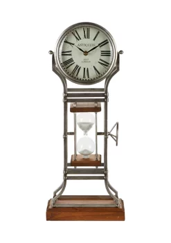 Outlet 🤩 Rustic Metal Clock by Monroe Lane 🛒 -Monroe Lane Sales Belk 21582
