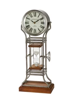 Outlet 🤩 Rustic Metal Clock by Monroe Lane 🛒 -Monroe Lane Sales Belk 21583