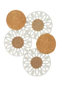 Wholesale 🔔 Bohemian Seagrass Wall Decor by Monroe Lane 🎁