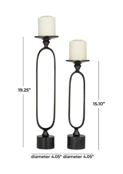 Best deal 🌟 Modern Aluminum Candle Holder - Set of 2 by Monroe Lane 🤩 -Monroe Lane Sales Belk 21648